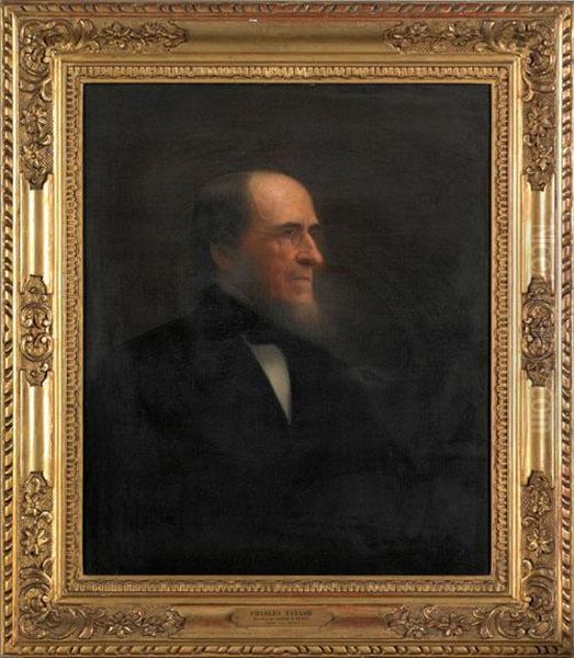 Portraitof Charles Taylor, Director Of The Insurance Company Ofnorth America Oil Painting by Jared Bradley Flagg