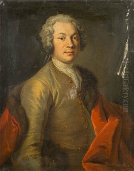 Portrait D'homme Oil Painting by Marie-Maximilienne de Silvestre