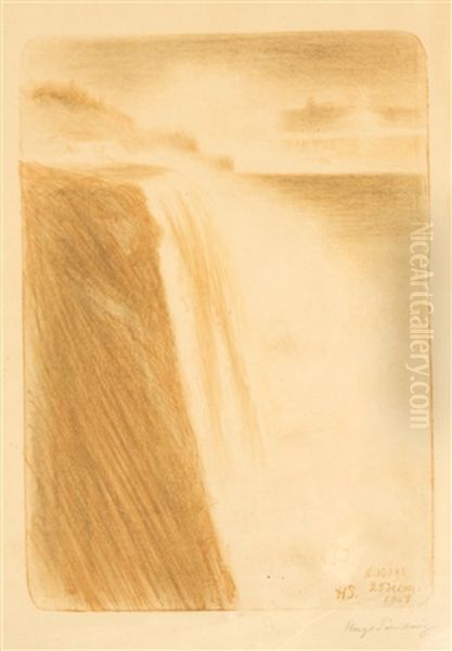 Niagara Falls Oil Painting by Hugo Simberg