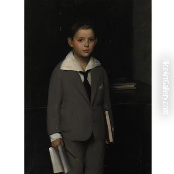 Portrait Of A Schoolboy by Edward Emerson Simmons