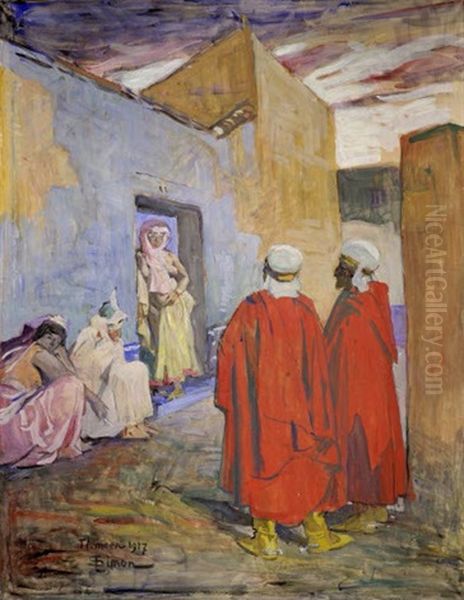 Les Prostituees De Tlemcen Oil Painting by Lucien Simon