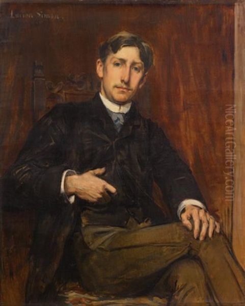 Portrait De Marcel De Lagrevol Oil Painting by Lucien Simon