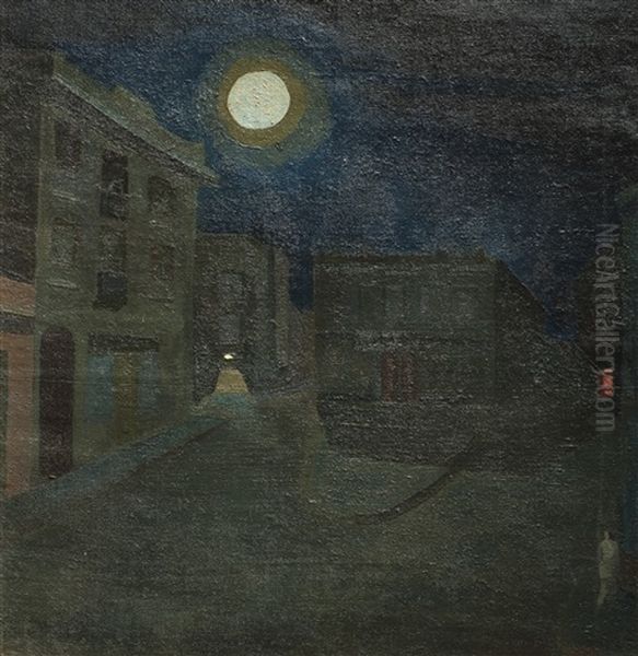 Nocturno Oil Painting by Alfredo De Simone