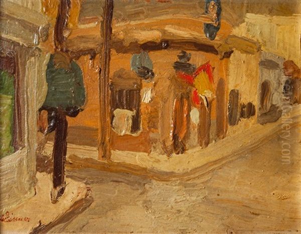 Calle Del Barrio Sur Oil Painting by Alfredo De Simone