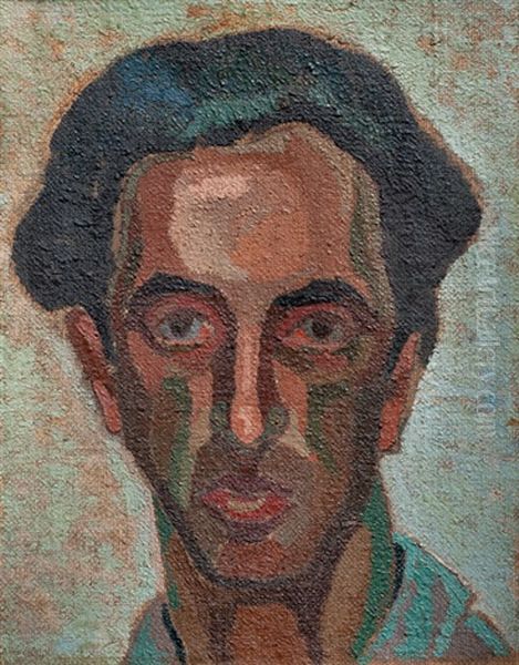 Autorretrato Oil Painting by Alfredo De Simone