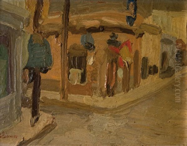 Calle Del Barrio Sur Oil Painting by Alfredo De Simone