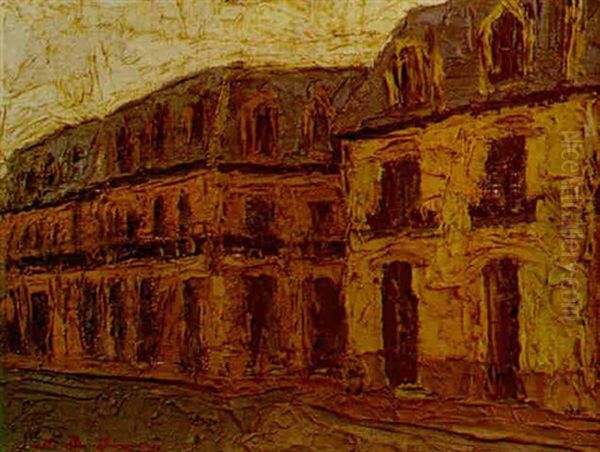 Barrio Reus Oil Painting by Alfredo De Simone