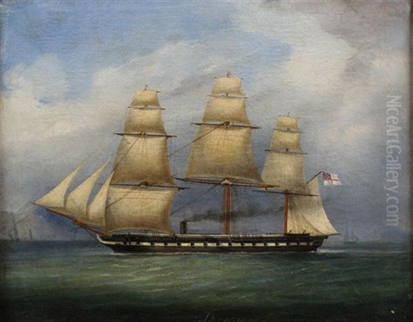 The Frigate Shannon Oil Painting by Tommaso de Simone