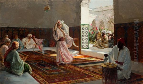 Danza De Los Velos Oil Painting by Enrique Simonet Lombardo