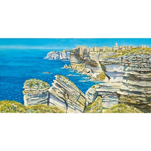 Vue De Bonifacio Oil Painting by Gustavo Simoni