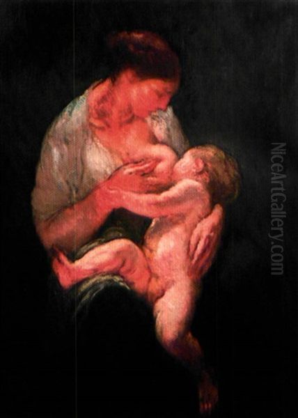 L'enfant Oil Painting by Michel Simonidy