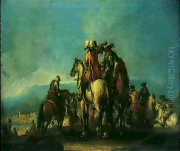 Adunata Di Soldati Oil Painting by Francesco Simonini