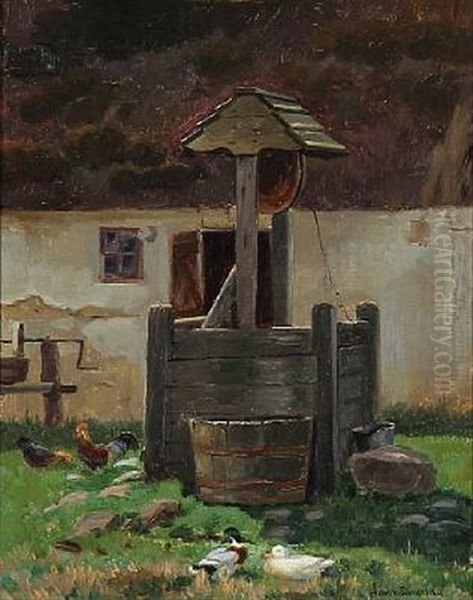 A Well In The Courtyard by Simon Simonsen