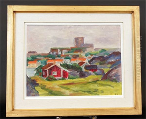 Carlstens Fastning, Marstrand Oil Painting by Birger Simonsson