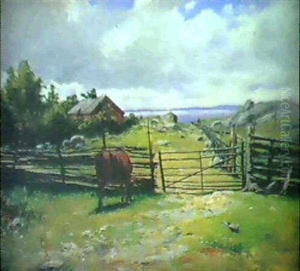 Strandangar Oil Painting by Konrad Simonsson