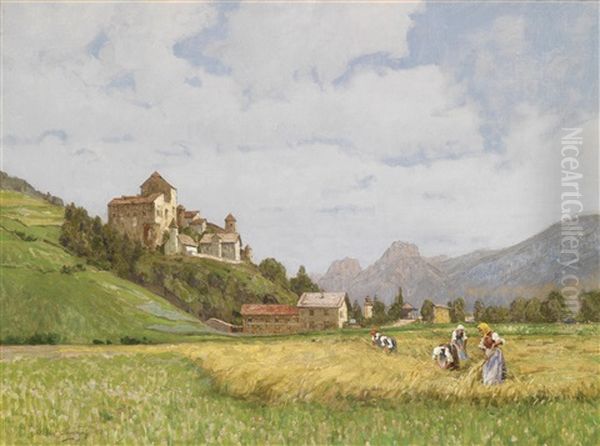 Motiv Aus Der Steiermark Oil Painting by Stefan Simony