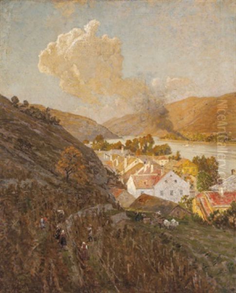 Weinlese In Der Wachau Oil Painting by Stefan Simony