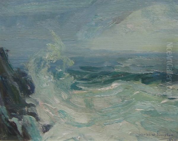 The Storm, Ogunquit, Me Oil Painting by Charles Walter Simpson