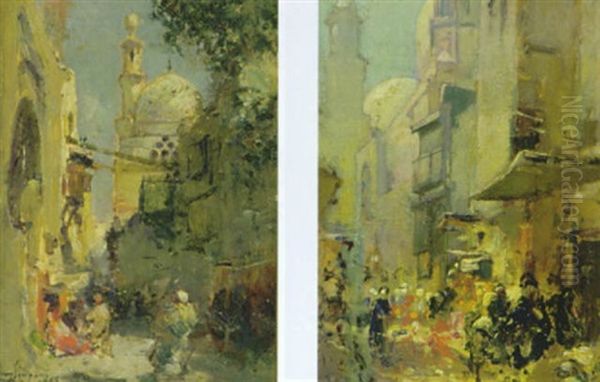 Arabische Strassenszene Oil Painting by Henry Simpson