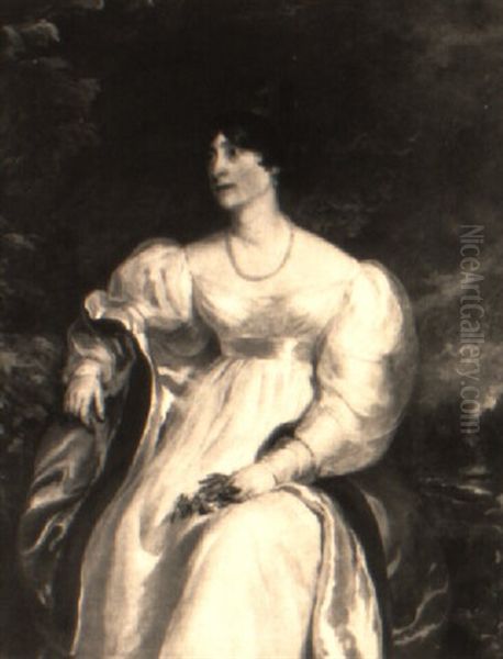 Portrait Of A Lady (mrs. Ramsbottom?) by John Simpson