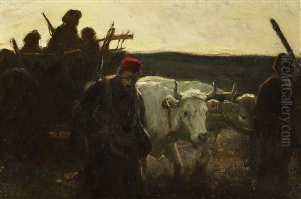 Szene Aus Dem Krimkrieg Mit Turkischen Soldaten Oil Painting by William Simpson