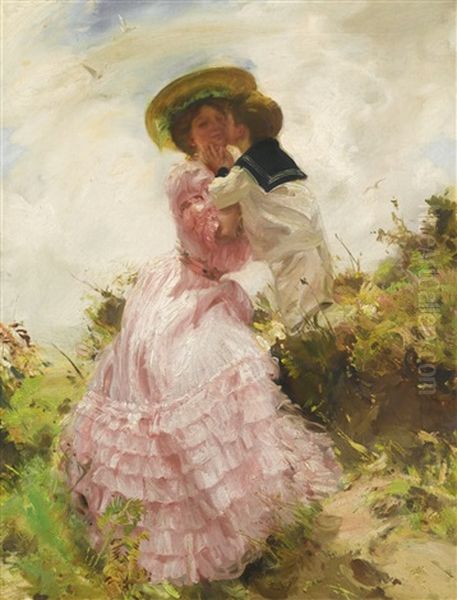 The Kiss by Charles Sims