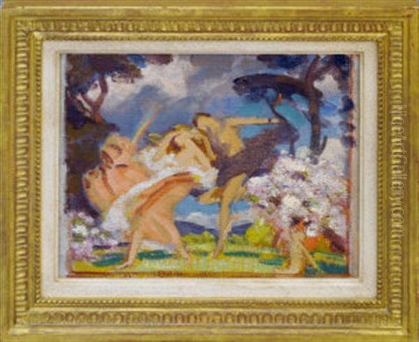 Dancing Figures Oil Painting by Charles Sims