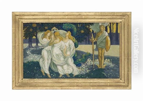 The Garden Of The Hesperides Oil Painting by Charles Sims