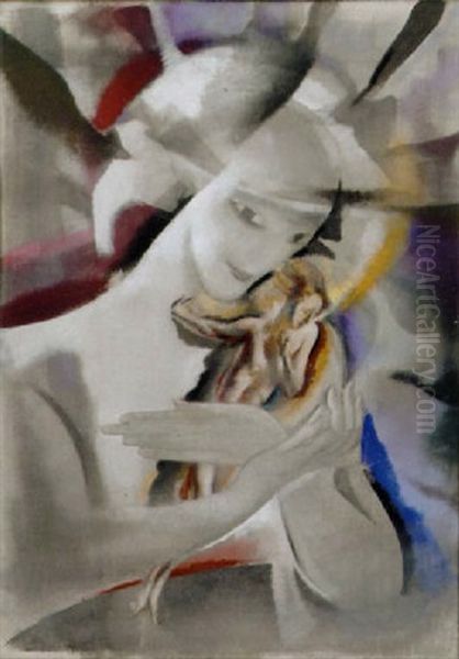 Guardian Hands Oil Painting by Charles Sims