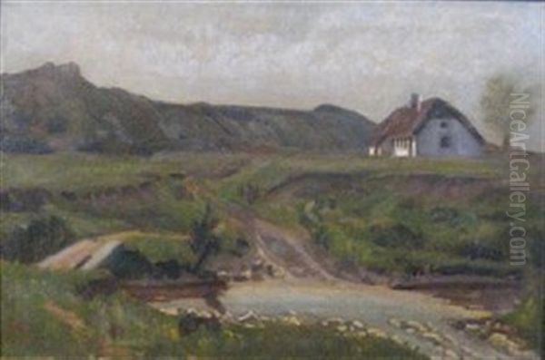 Cottage In Landscape by Knud Sinding