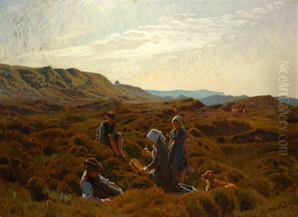 Geruhsamer Nachmittag Oil Painting by Knud Sinding