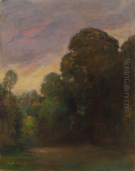 Coin De Parc (parkecke) Oil Painting by Andre Sinet