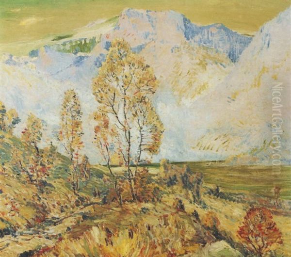 Paysage De Montagne Oil Painting by William Henry Singer Jr.