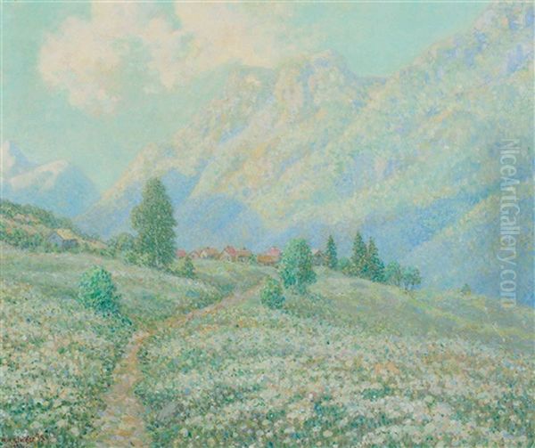 June Morning Oil Painting by William Henry Singer