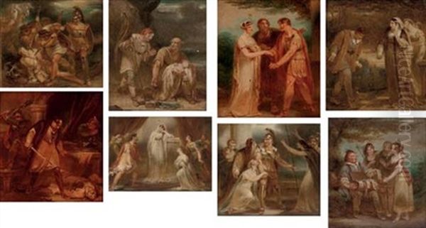 Shakespearian Scenes (8 Works) Oil Painting by Henry Singleton