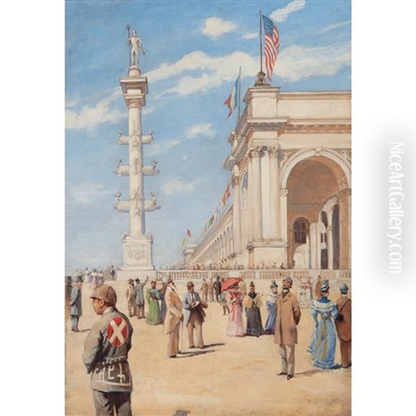 The Chicago Exposition Oil Painting by Jean-Paul Sinibaldi