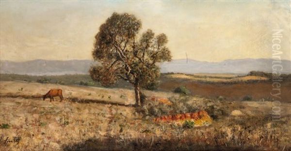 Sur Les Hauts Plateaux Oil Painting by Joseph Sintes