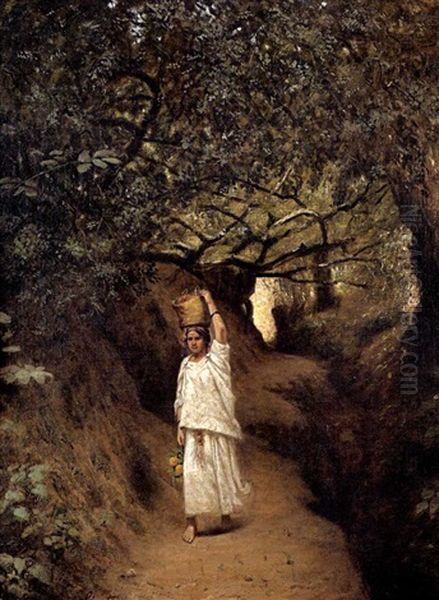 Chemin Romain: El Biar Oil Painting by Joseph Sintes