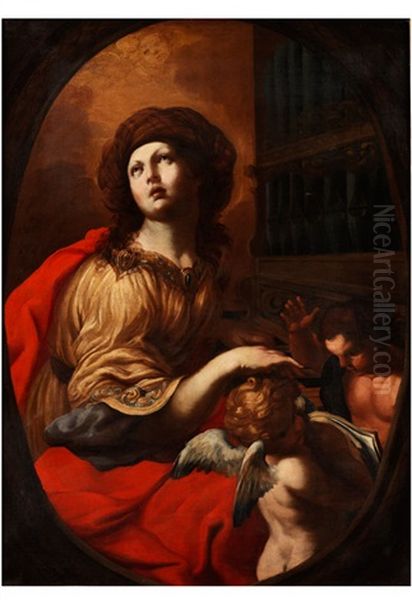 Die Heilige Cecilia Oil Painting by Elisabetta Sirani