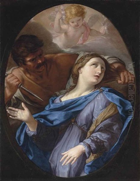 The Martyrdom Of Saint Lucy Oil Painting by Elisabetta Sirani