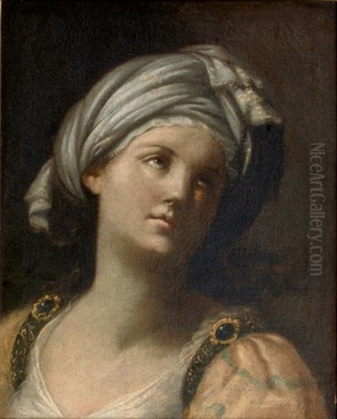 Tete De Sybille Oil Painting by Elisabetta Sirani