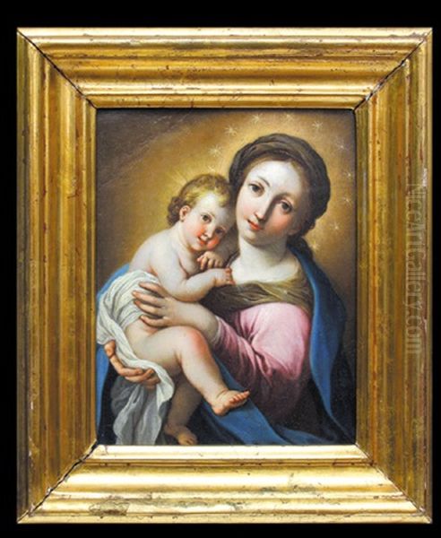 Madonna Z Dzieciatkiem Oil Painting by Elisabetta Sirani