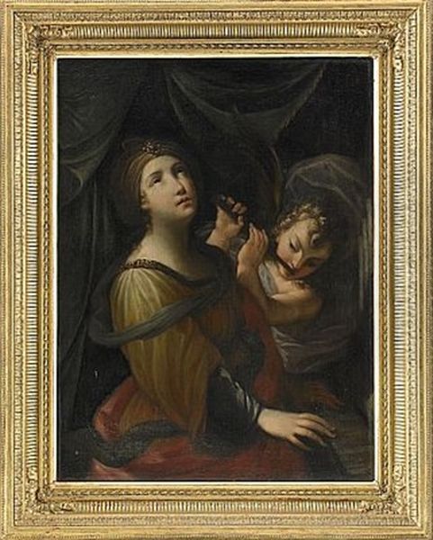 Sankta Cecilia Oil Painting by Elisabetta Sirani