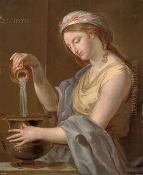 Prudence Oil Painting by Elisabetta Sirani