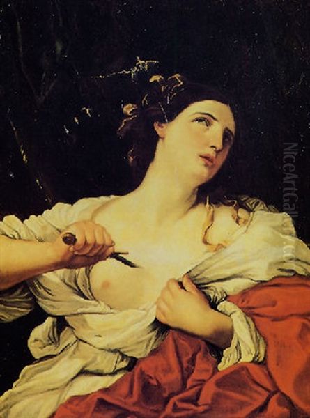 Lucrezia (guido Reni) Oil Painting by Elisabetta Sirani