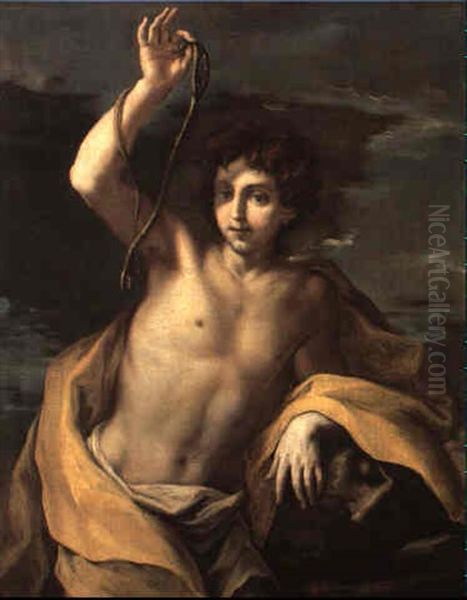 David Mit Dem Haupte Goliaths Oil Painting by Elisabetta Sirani