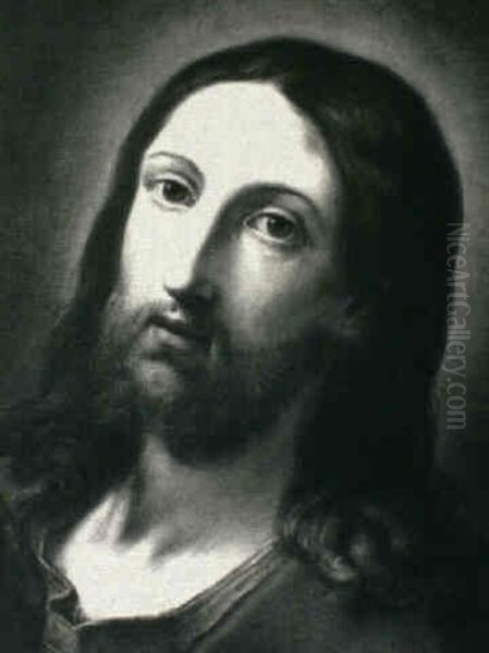 Head Of Christ Oil Painting by Elisabetta Sirani