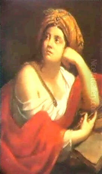 A Sibyl Oil Painting by Elisabetta Sirani