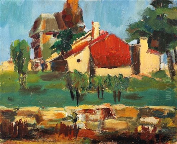 Case La Tuzla Oil Painting by Francisc Sirato