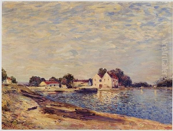 ...la Ville De Paris Offre A Toutes Les Nations             L'hospitalite De Ses Ecoles D'art, De Ses Musees... Oil Painting by Alfred Sisley